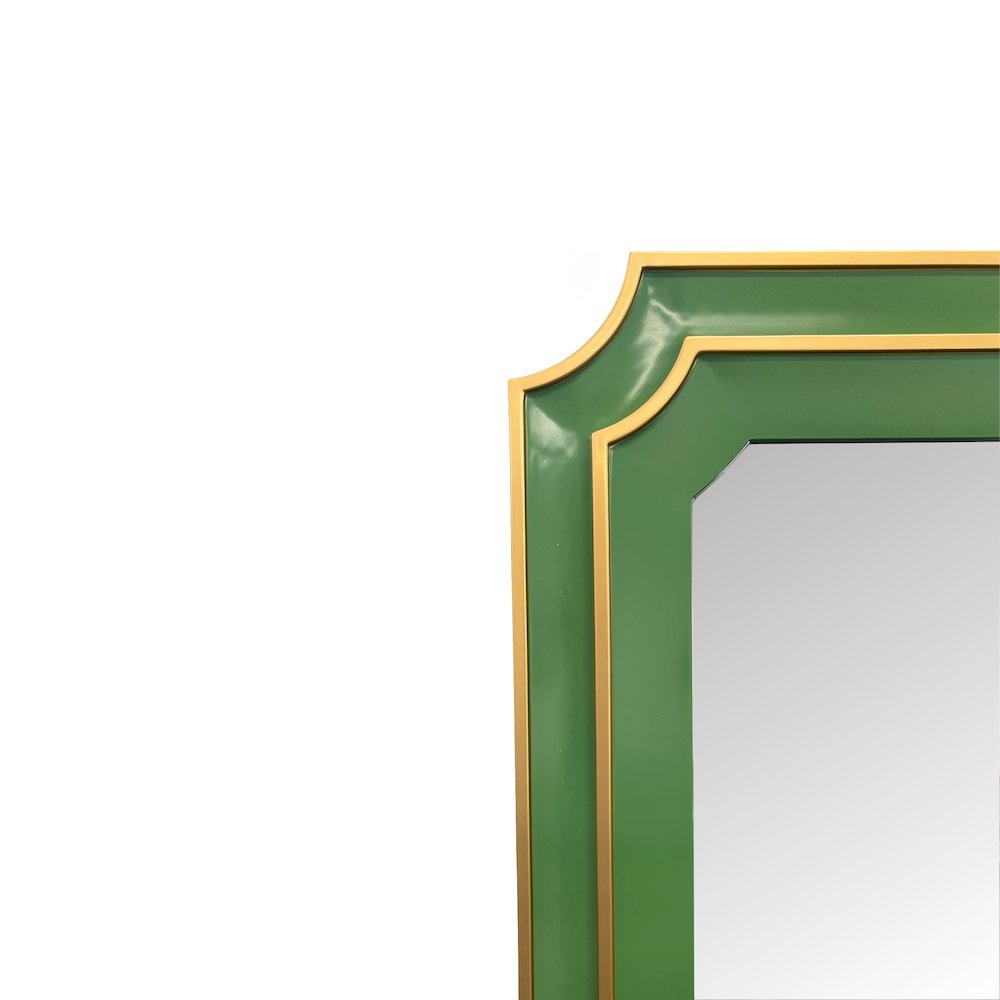 Ethan Scalloped Mirror Green. Picture 7