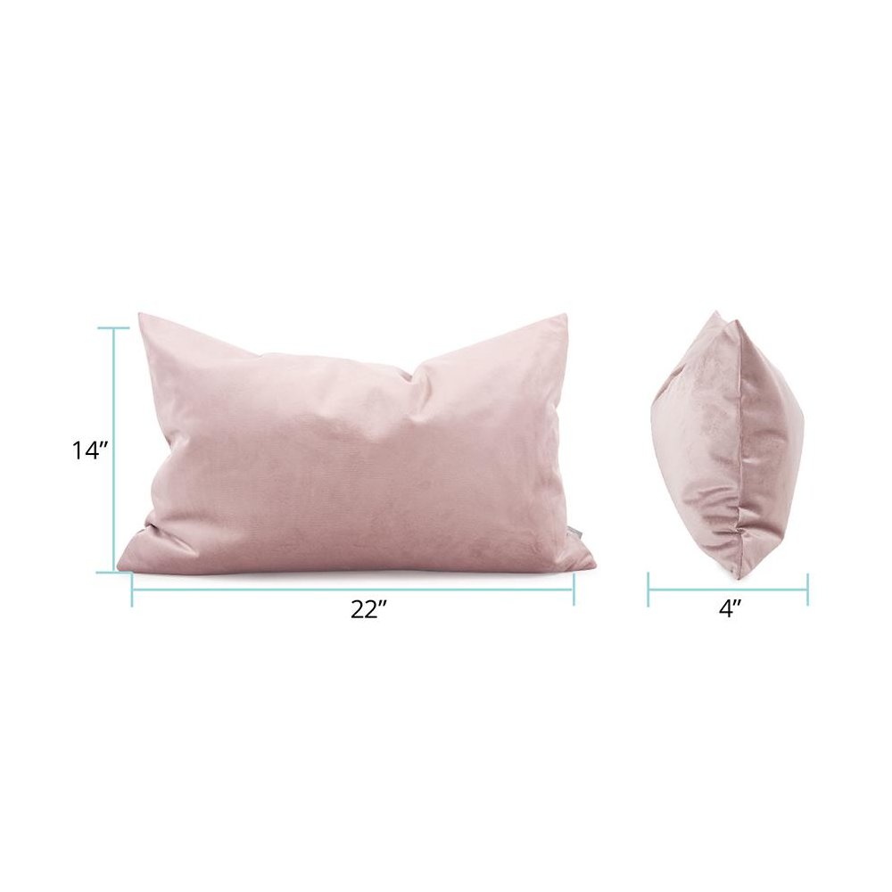 Pillow  14 x 22 Bella Rose Lumbar  - Poly Insert. Picture 6