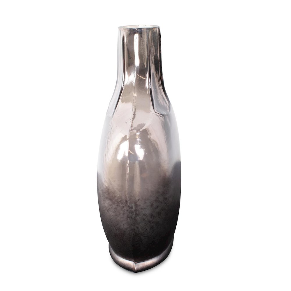 Advik Polished Silver Vase- Short. Picture 3