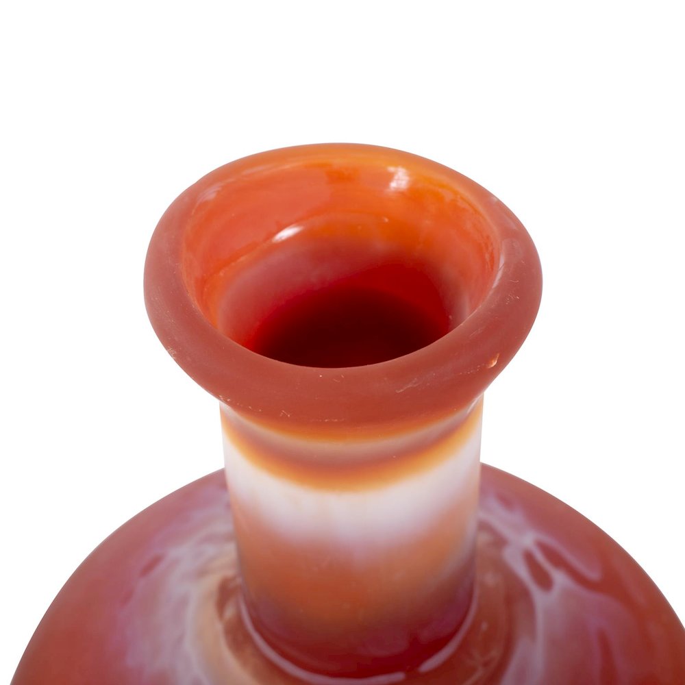 Mercer Glass Capped Bottle in Tangerine- Short. Picture 3