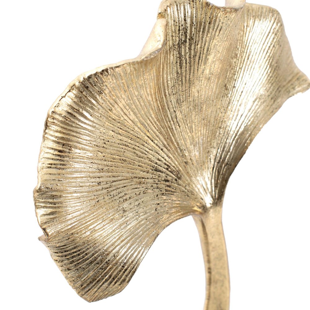 Gifu Golden Ginkgo Leaf Sculpture- Tall. Picture 6