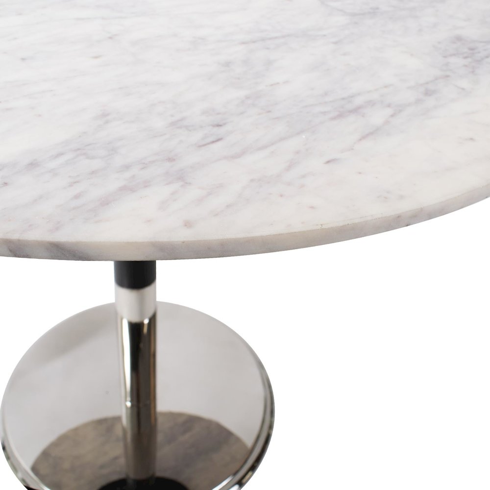Micca Bistro Table in White Marble. Picture 4