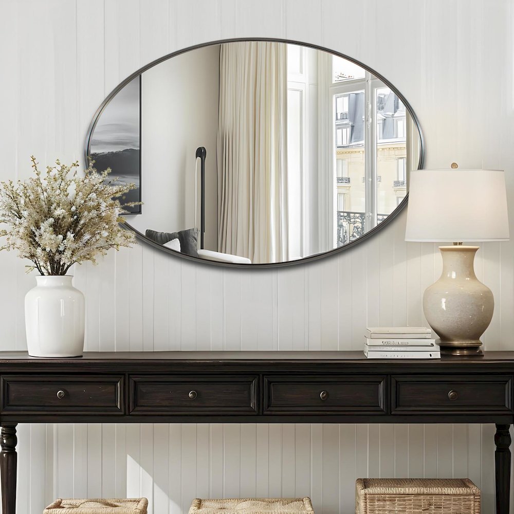 Steele Oval Mirror. Picture 3