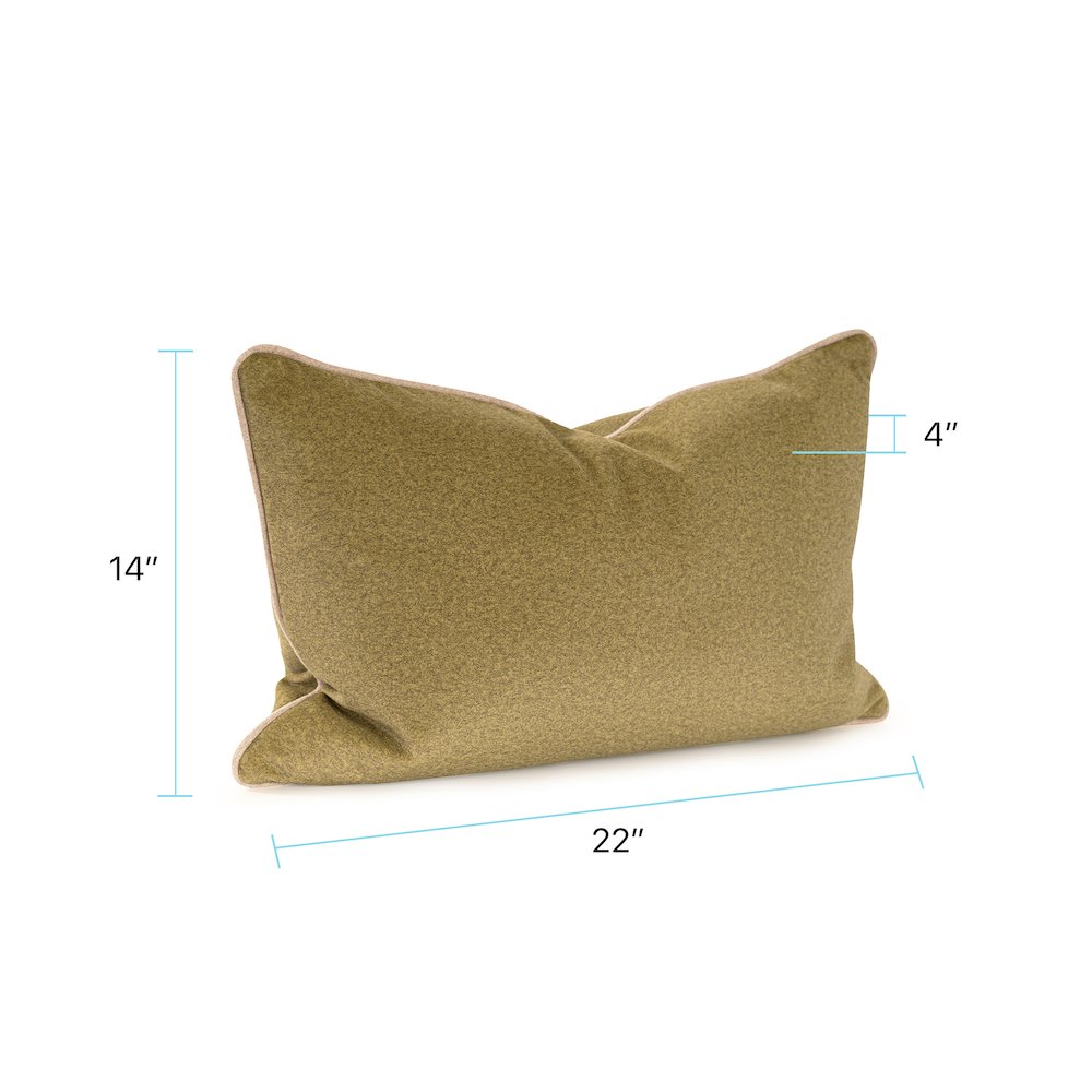 Qiviut Green 14x22 Poly Filled Pillow. Picture 9