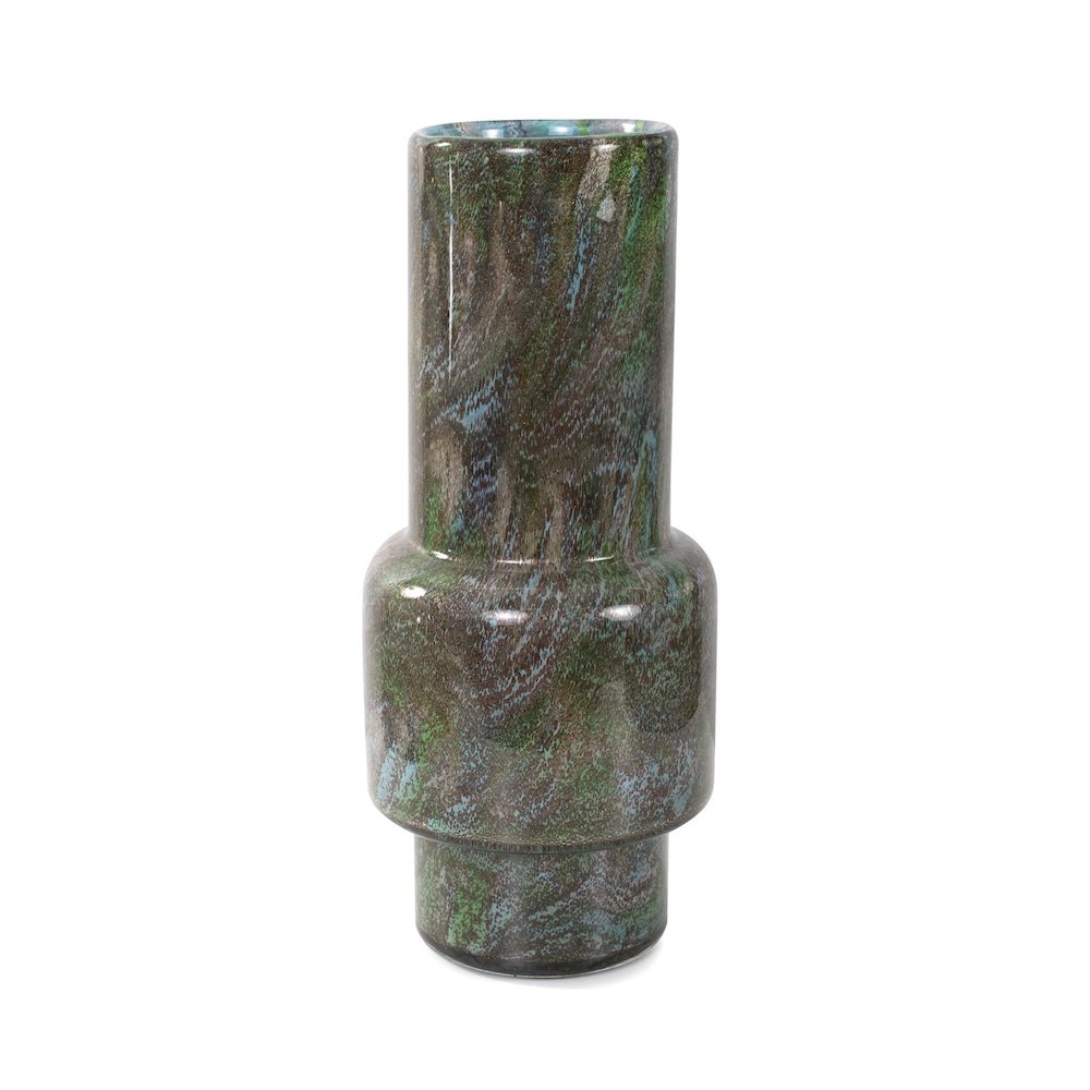 Kabir Glass Vase- Medium. Picture 1