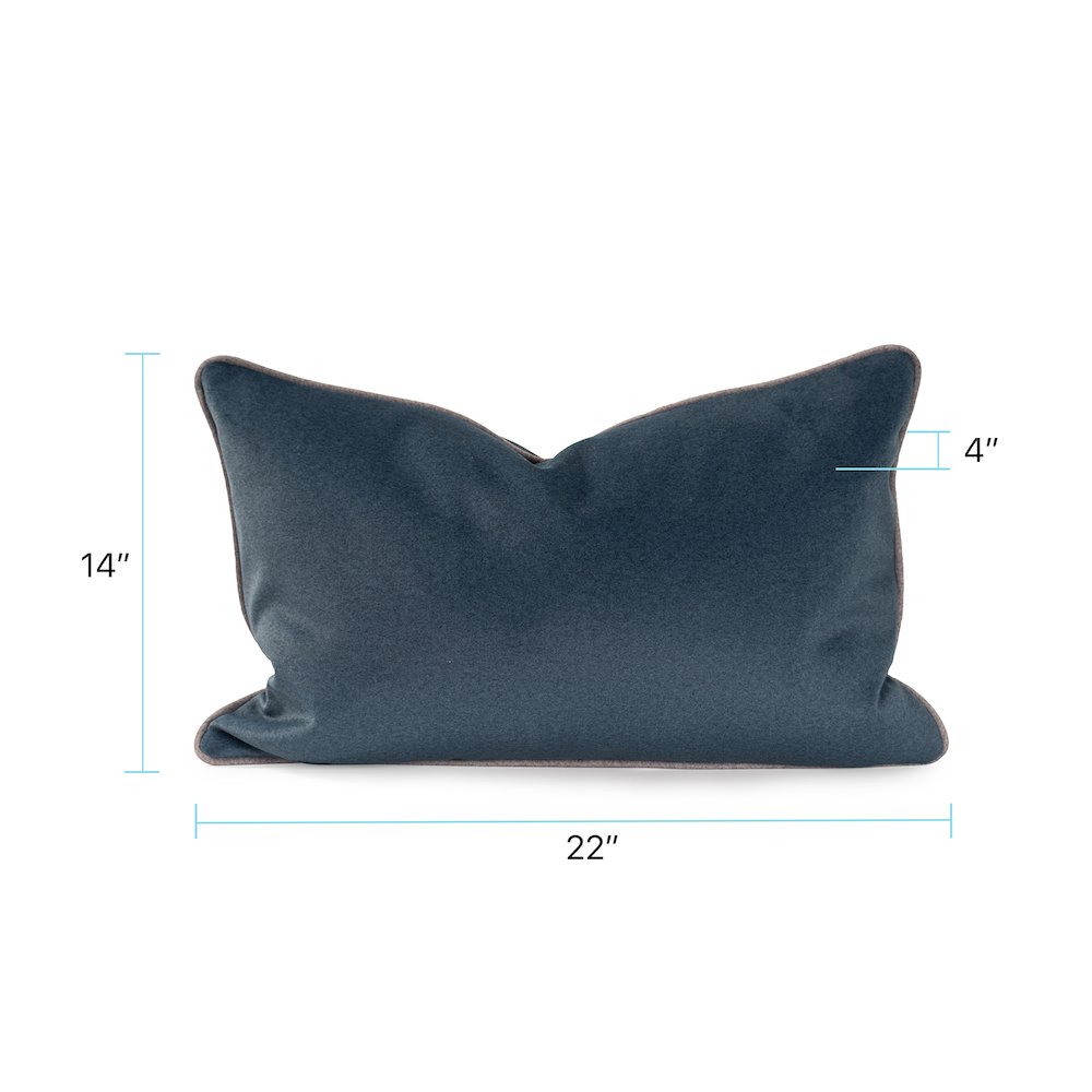 Qiviut Blue 14x22 Poly Filled Pillow. Picture 8