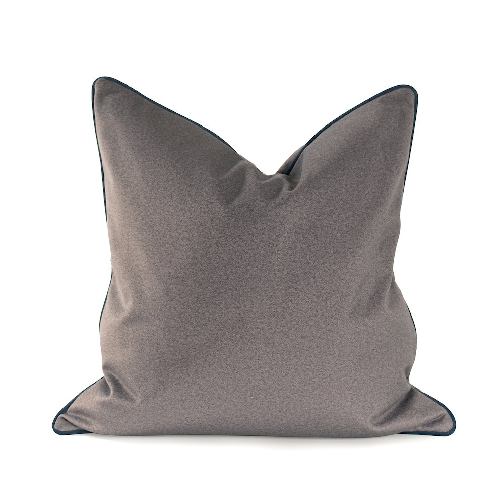 Qiviut Gray 24x24 Poly Filled Pillow. Picture 1