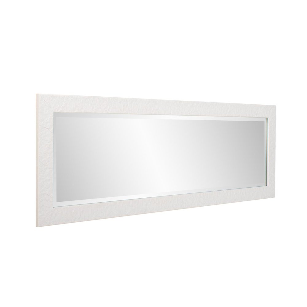 Stucco Dressing Mirror - White. Picture 7