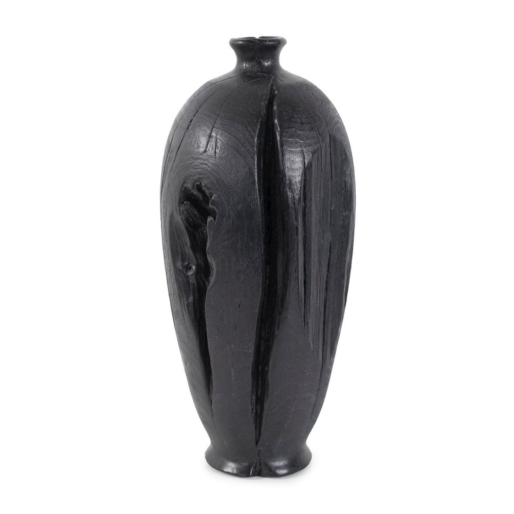 Haru Tall Vase in Black. Picture 3