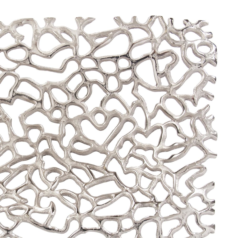 Silver Aluminum Branch Tray. Picture 4