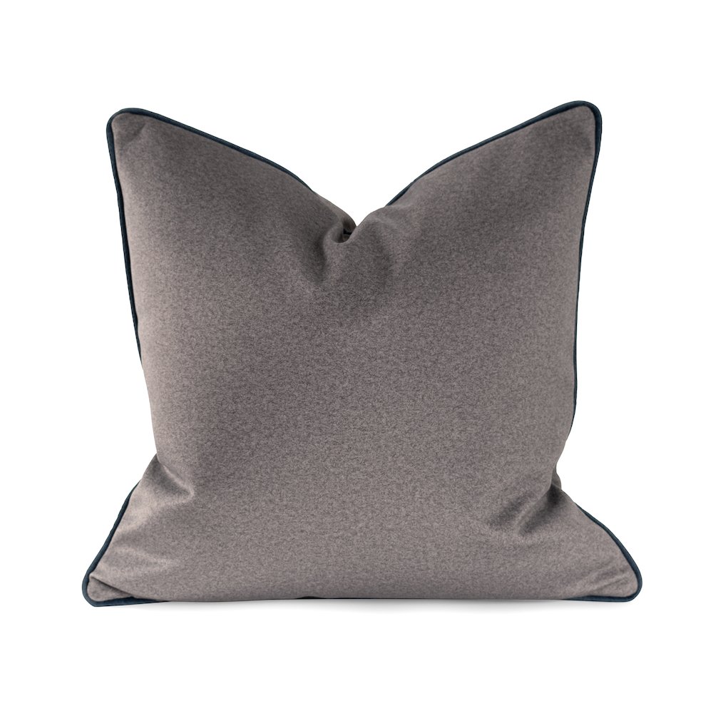 Qiviut Gray 20x20 Poly Filled Pillow. Picture 1