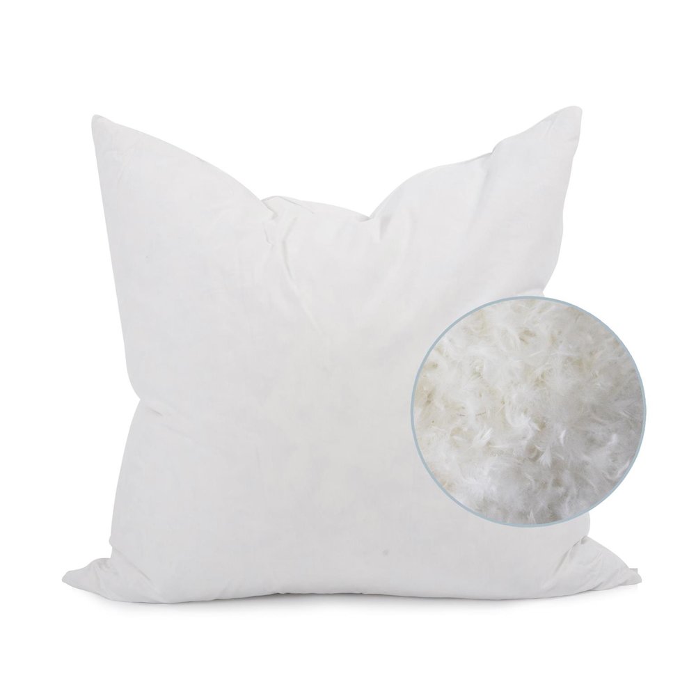 20 x 20 Angora Natural Pillow  - Down Insert. Picture 6