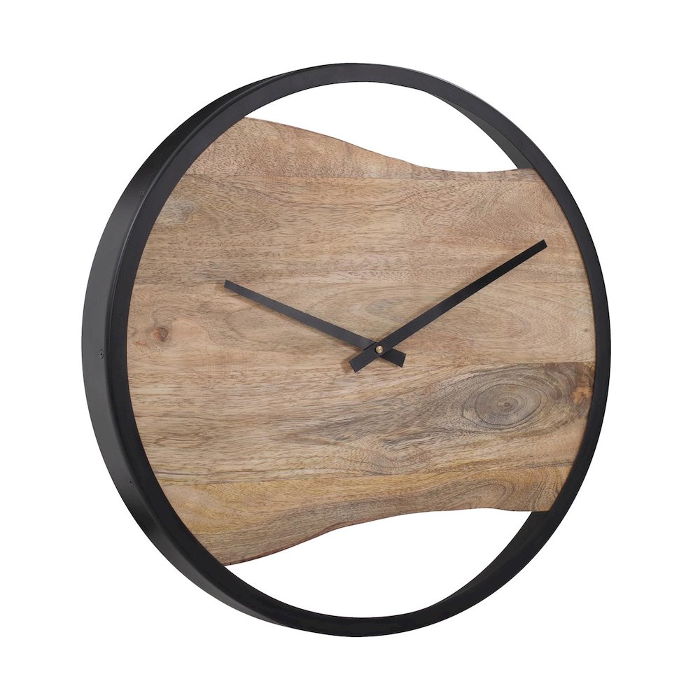 Live Edge Round Clock. Picture 3