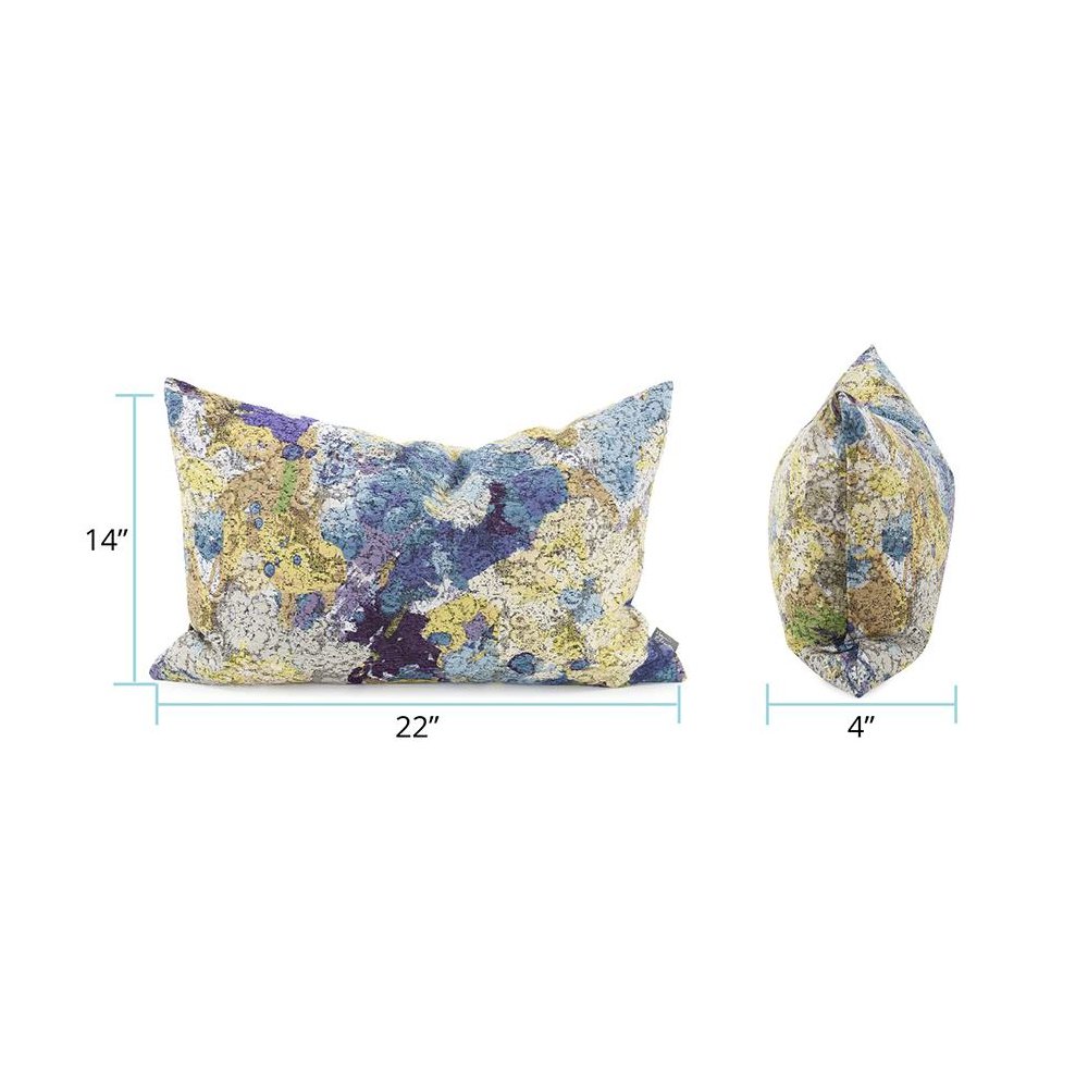 Pillow  14 x 22 Stanton Eggplant Lumbar - Down Insert. Picture 6