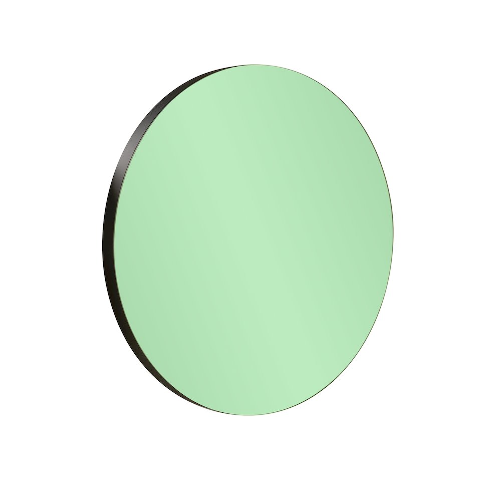 Balducci Round Emerald Green Mirror Small. Picture 3