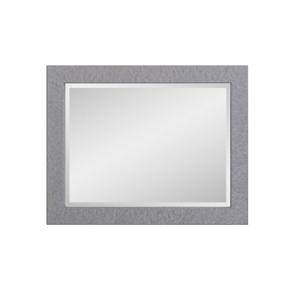 Stucco Vanity Mirror - Gray. Picture 4