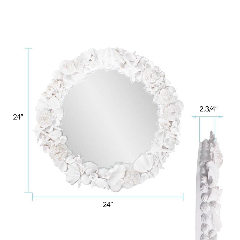 Whitewater Shell Mirror. Picture 7