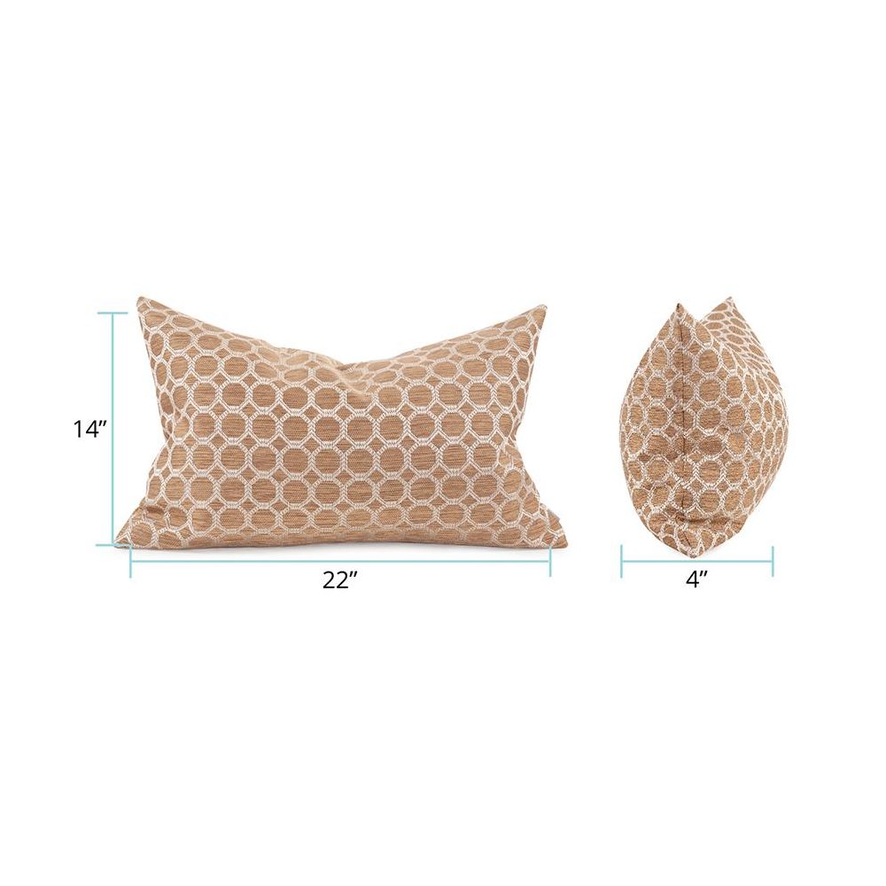 Pillow  14 x 22 Pyth Gold - Down Insert. Picture 6