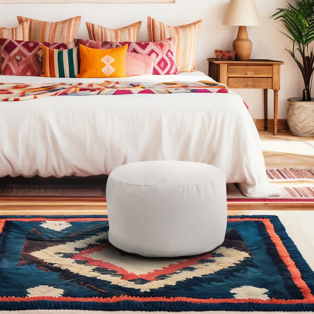 Short Pouf Pana Natural. Picture 9