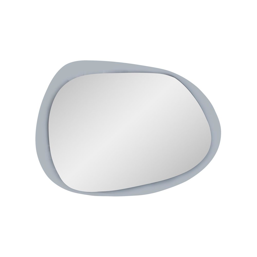 Ahrends Asymmetrical Mirror with Gray Glass Framing. Picture 4