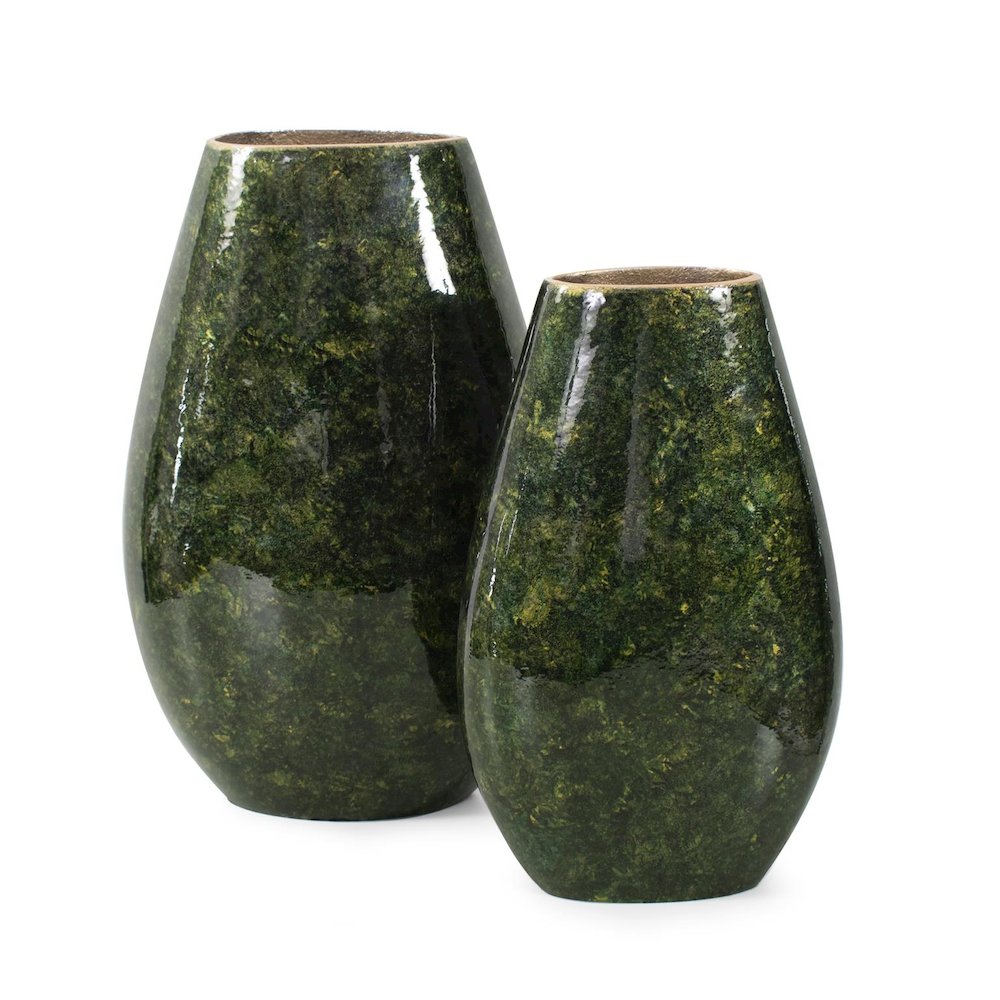 Renaldi Emerald Gold Torpedo Vase- Medium. Picture 7