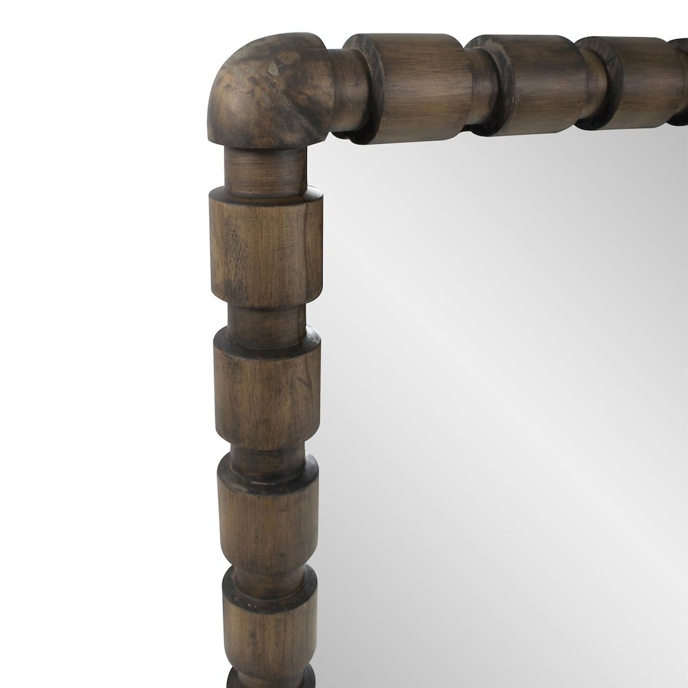 Wooden Bobbin Dressing Mirror. Picture 4