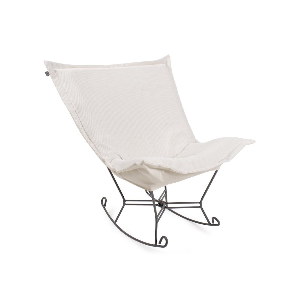 Puff Rocker Ottoman  Pana Natural/Natural. Picture 1