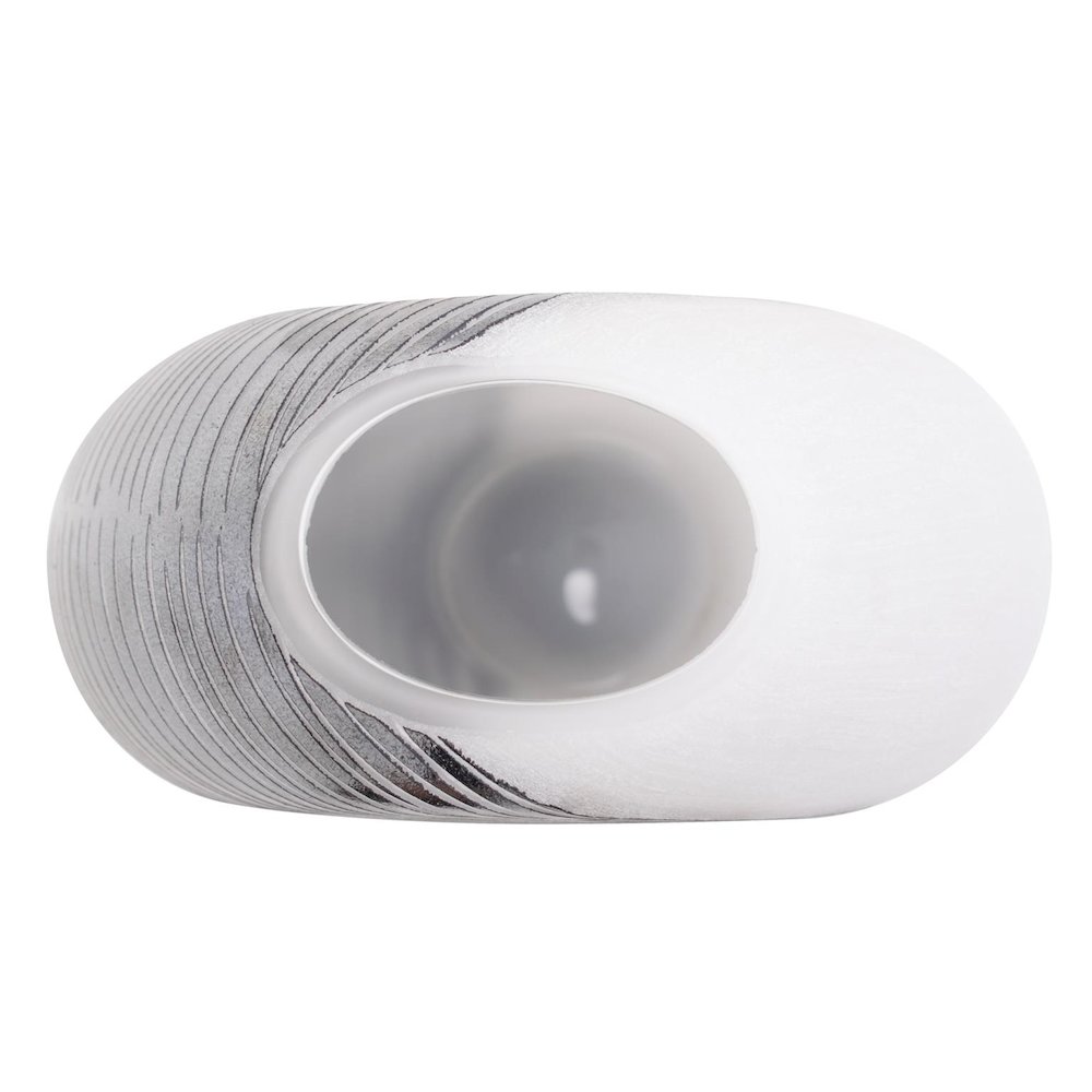 Oxman Hypnotic Short Glass Vase. Picture 4