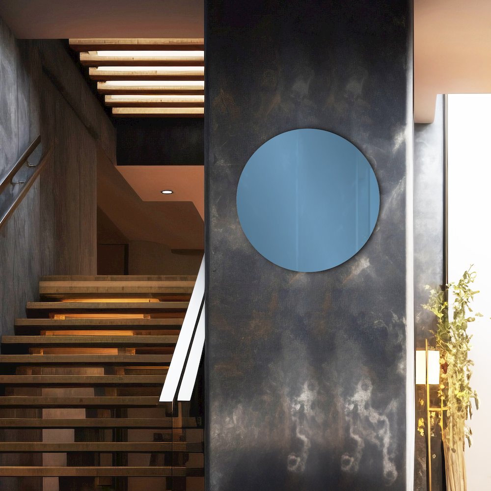 Balducci Round Sapphire Blue Mirror Small. Picture 7
