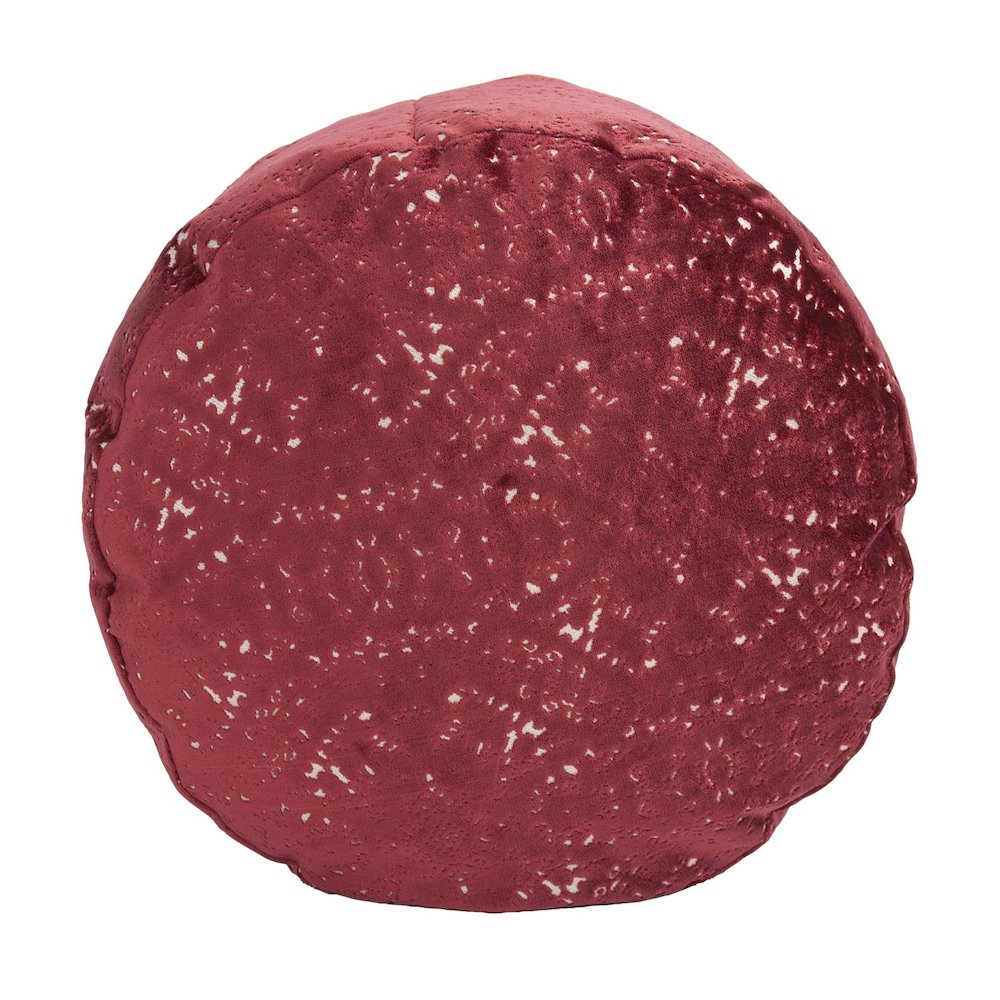 Round Foot Pouf Pisani Ruby. Picture 2