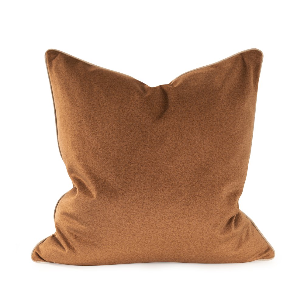 Qiviut Brown 24x24 Down Filled Pillow. Picture 1
