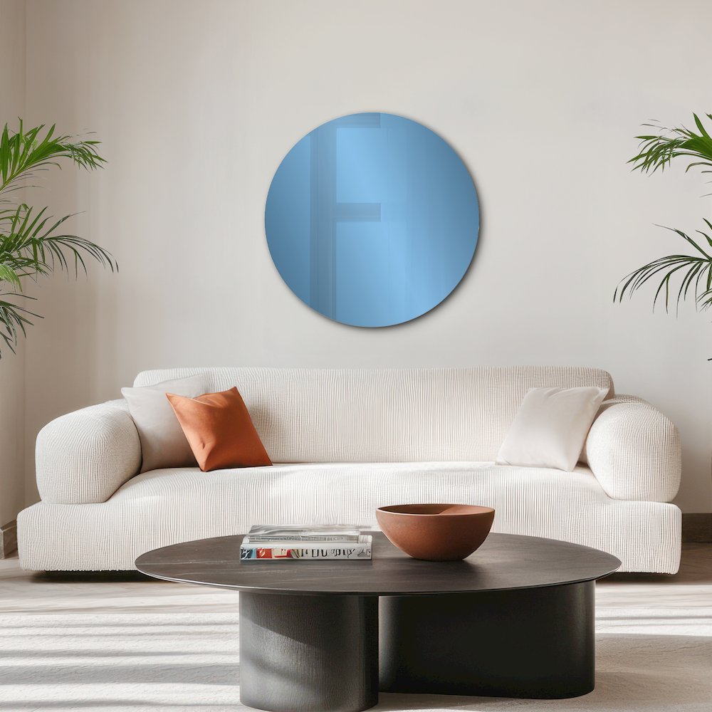 Balducci Round Sapphire Blue Mirror Large. Picture 8