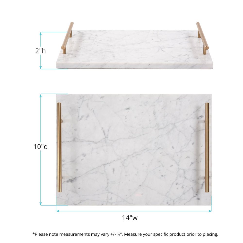 White Marble Tray. Picture 7