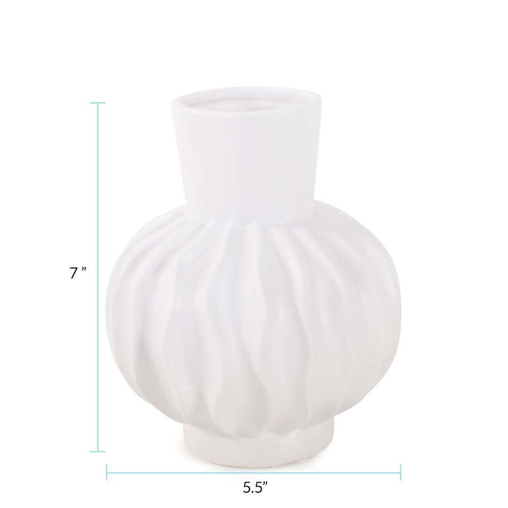 Herring Bulbous Abstract Vase- Small. Picture 9