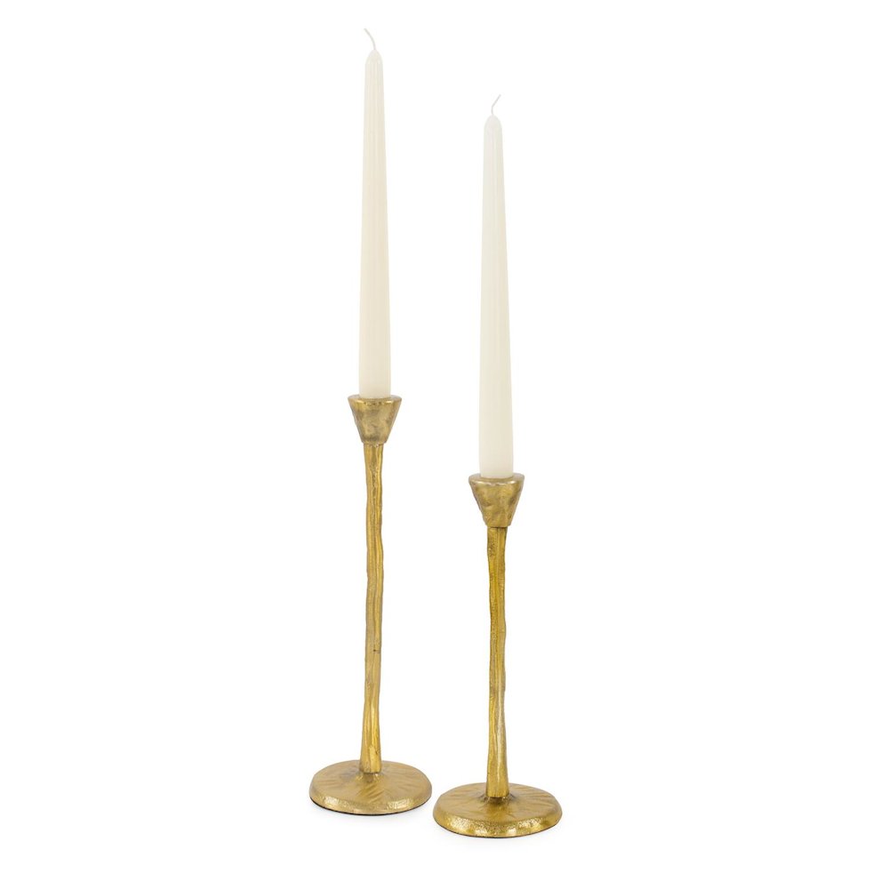 Beiner Tall Candle Holder In Antique Brass. Picture 6