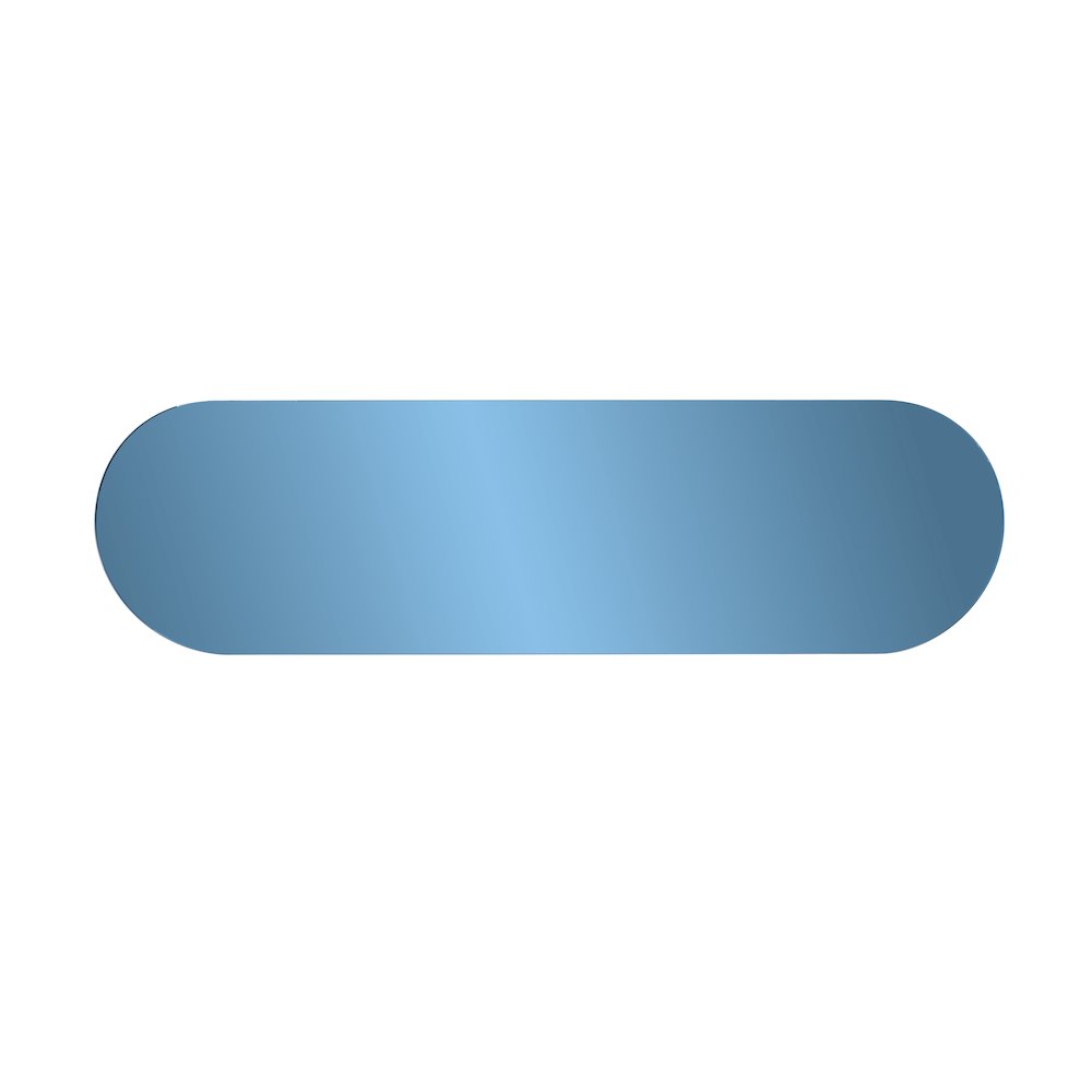 Balducci Oval Sapphire Blue Mirror Long. Picture 6