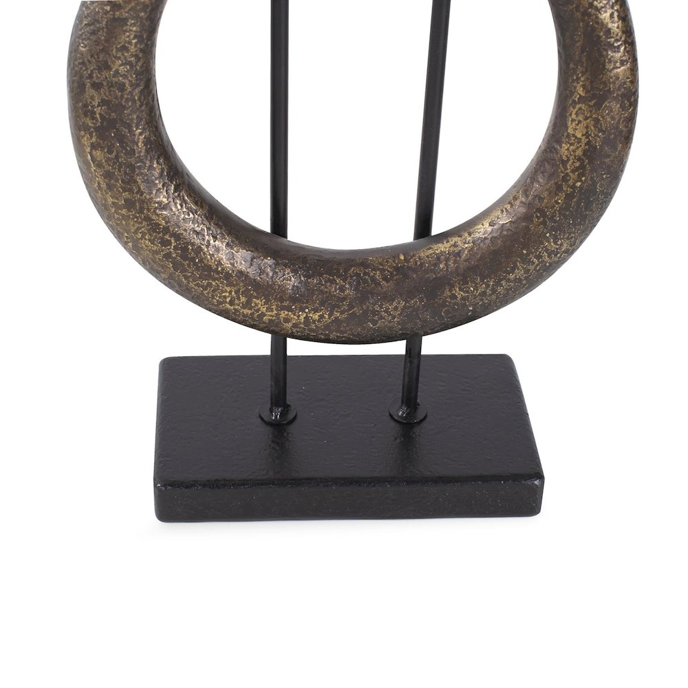 Boquin Circle Sculpture in Polyresin. Picture 3