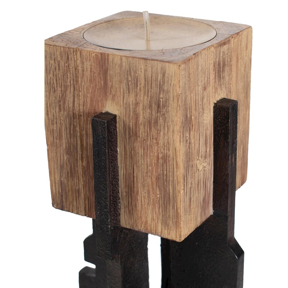 Cade Architectural Pillar Candle Holder- Short. Picture 4