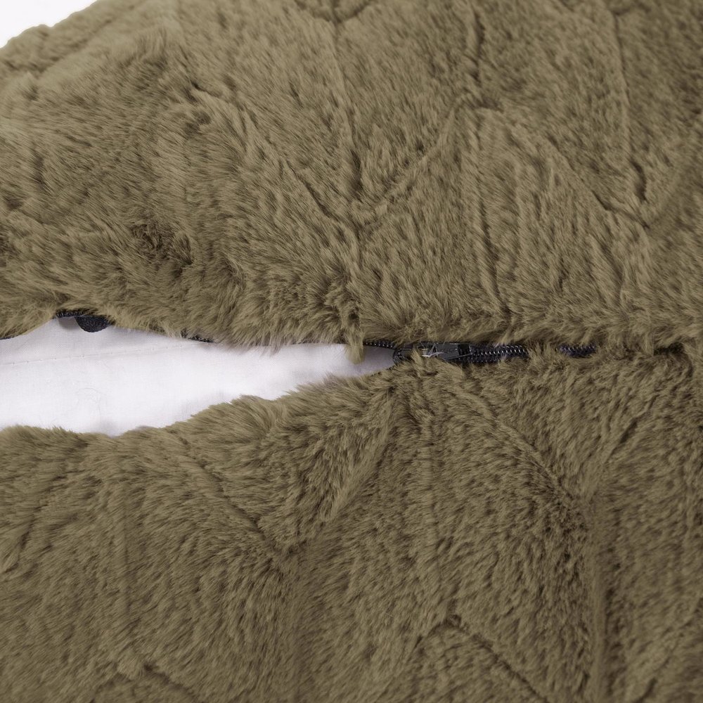 20 x 20 Angora Moss Pillow  - Down Insert. Picture 4