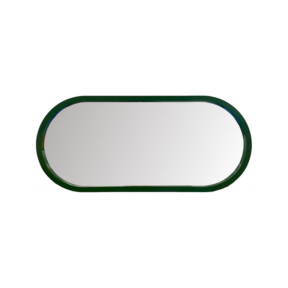 Osman Glossy Wild Green Wall Mirror. Picture 3