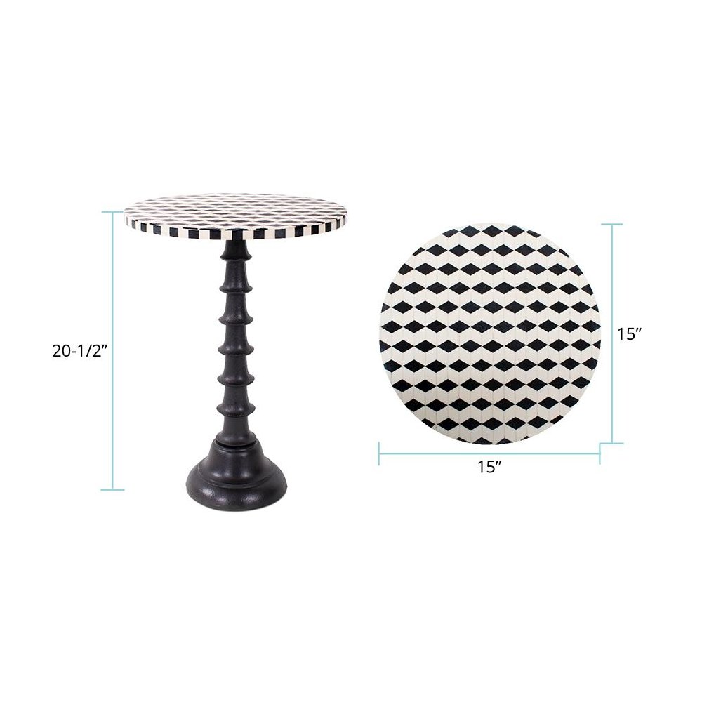 Columbina Inlaid Drink Table. Picture 7