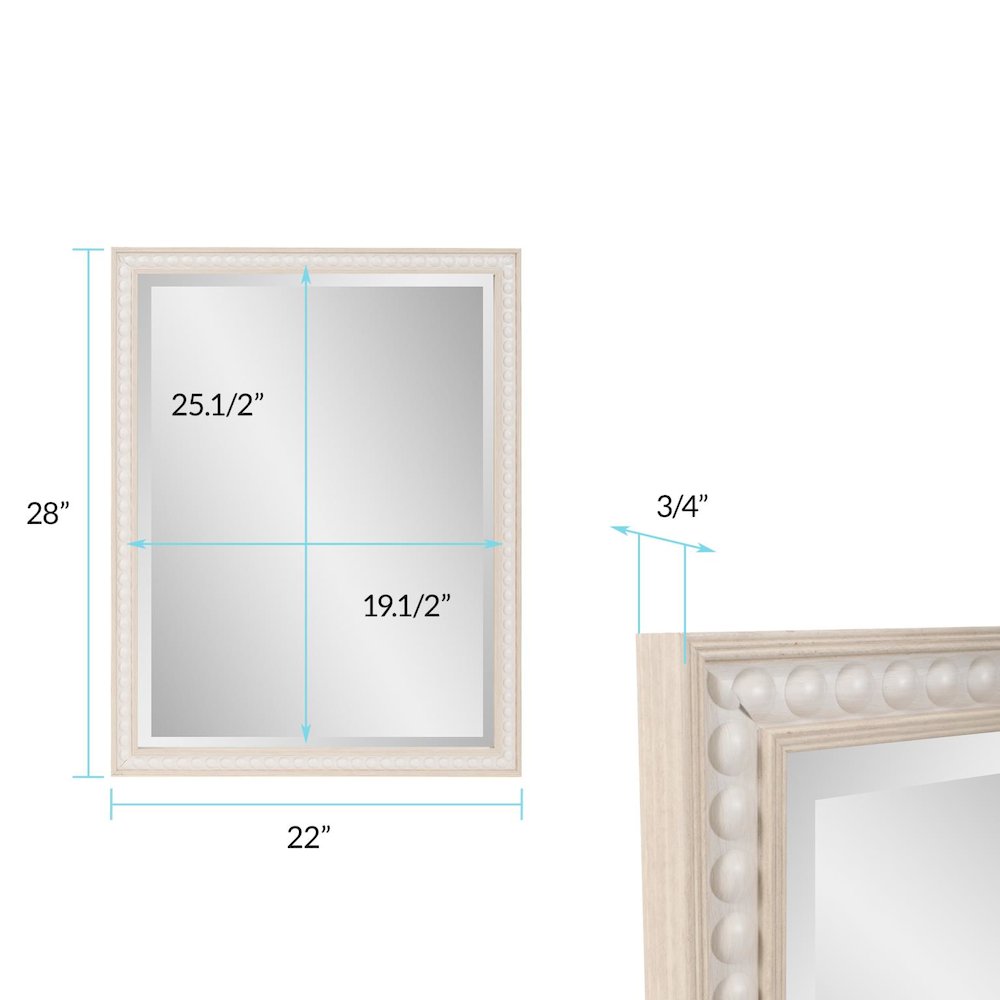 Beaded Vanity Mirror - Natural. Picture 7