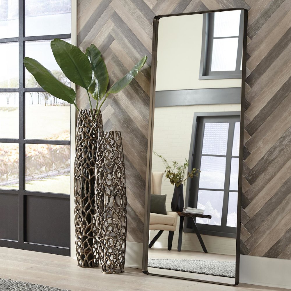 Steele Brass Oversize Mirror. Picture 8