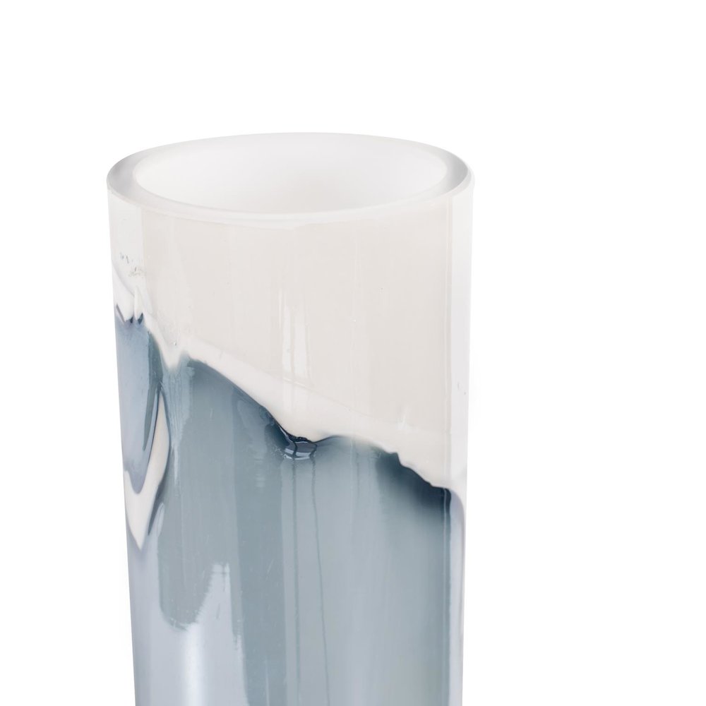 Glacier Bay Layered Cylindrical Glass Vase- Tall. Picture 4