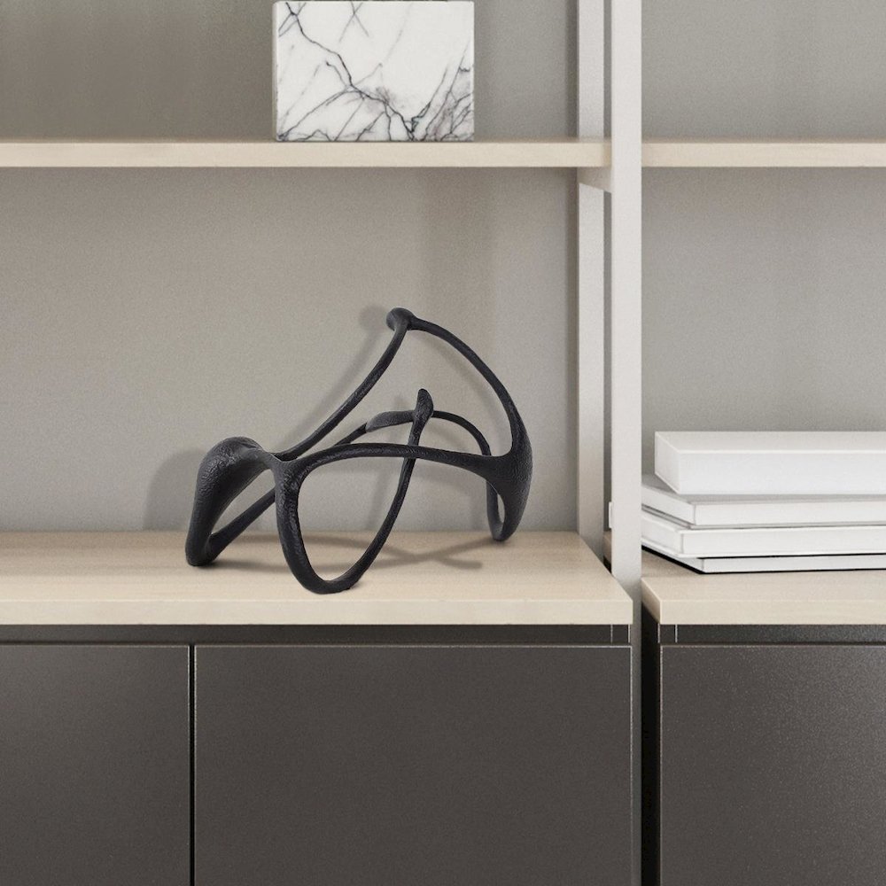 Endro Abstract Sculpture in Black. Picture 9