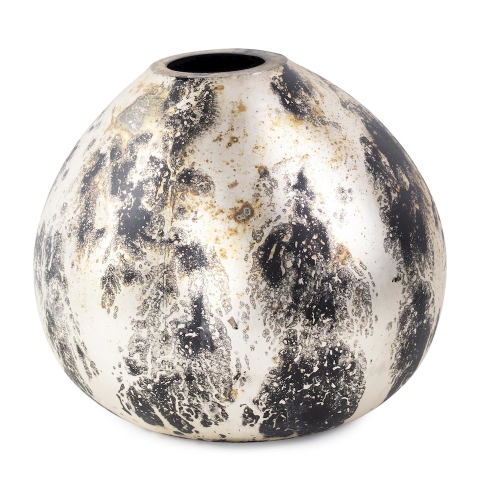 Callisto Bulbous Glass Vase. Picture 2
