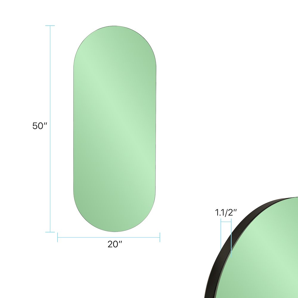 Balducci Oval Emerald Green  Mirror Short. Picture 8