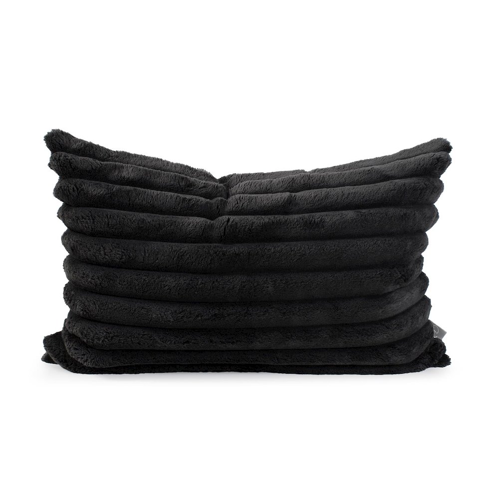 Pillow 14 x 22 Shar Pei Black - Poly Insert. Picture 1