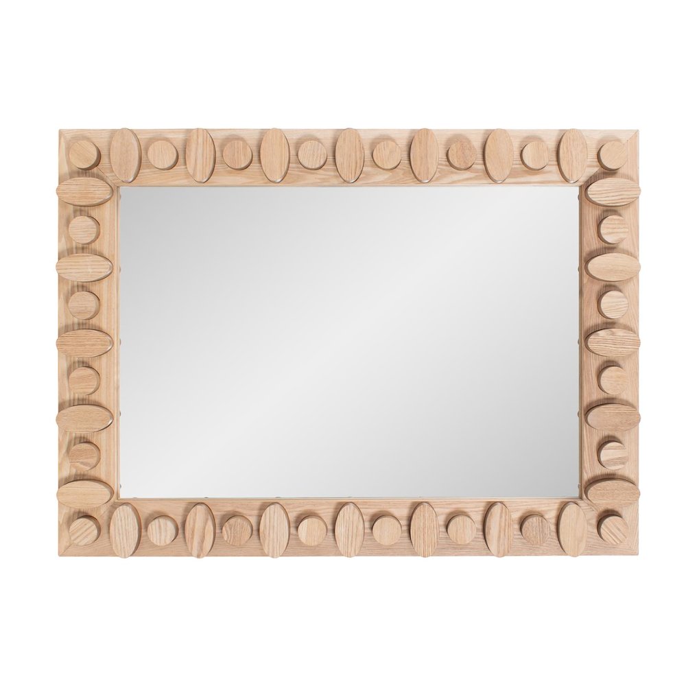 Robin Baron Winfield Wooden Rectangular Vanity Mirror. Picture 4