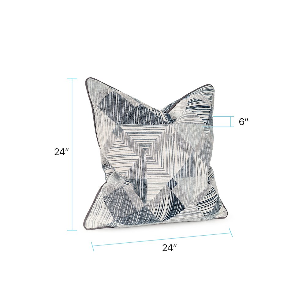Prisma Navy 24x24 Poly Filled Pillow. Picture 8